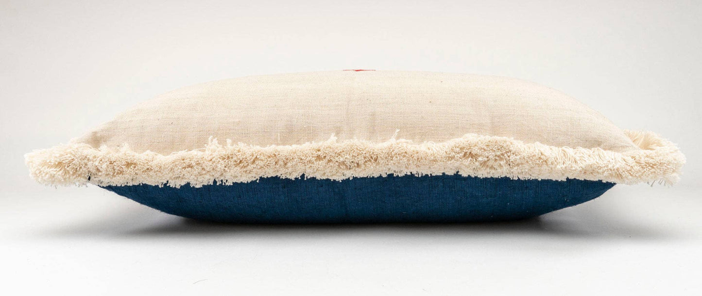 Pillow: Embroidered antique and vintage Hungarian hemp - P181