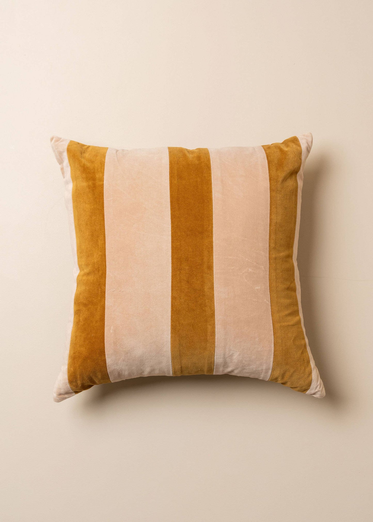 Velvet Square Pillow | Striped