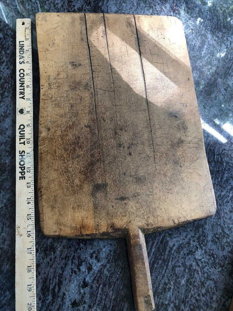 Primitive Antique Wooden European French Bread Cheese Board Wood Tray 12”x16”