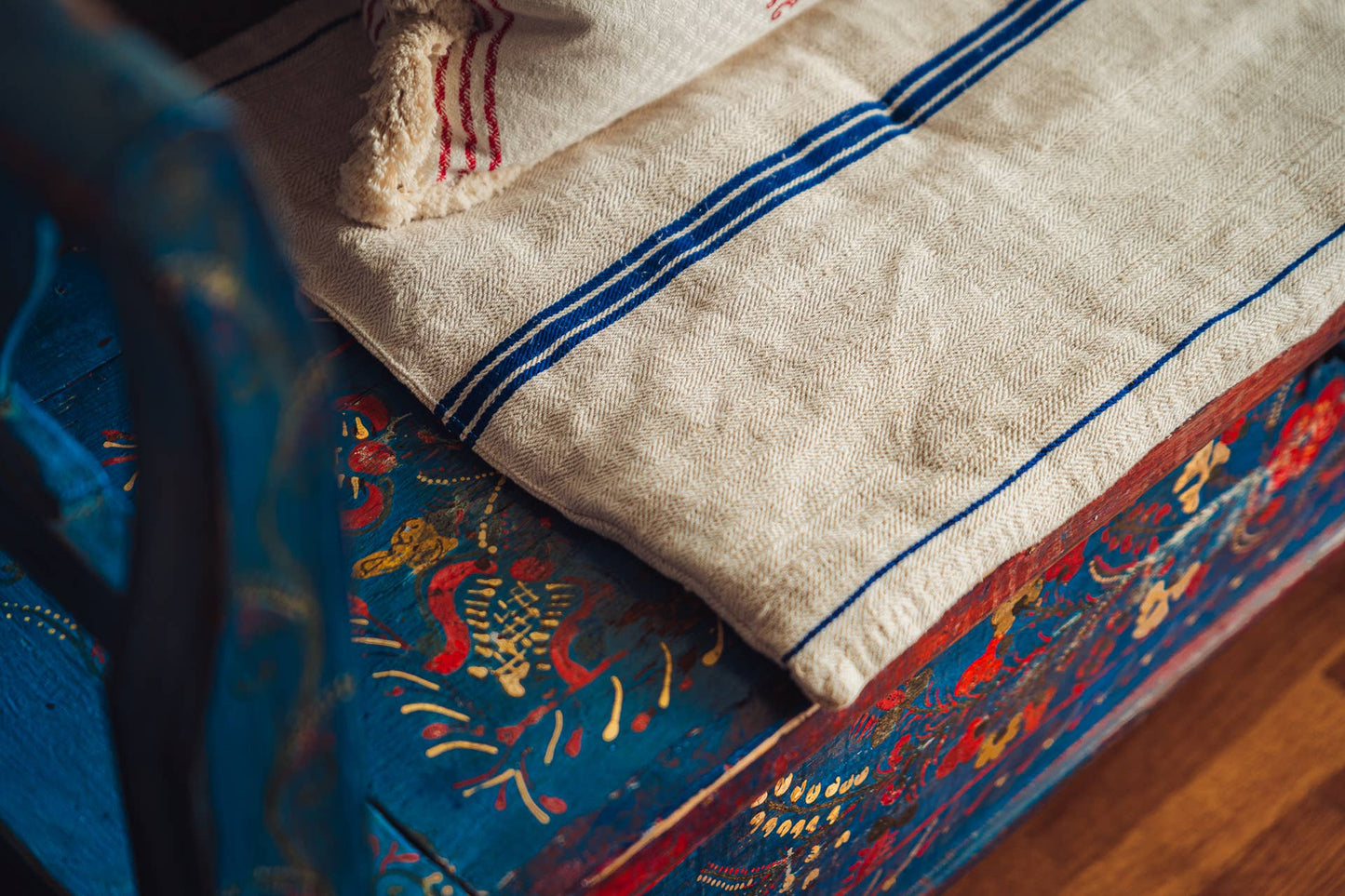 Bedroll Antique handwoven hemp, Hungarian grain sack - BR28