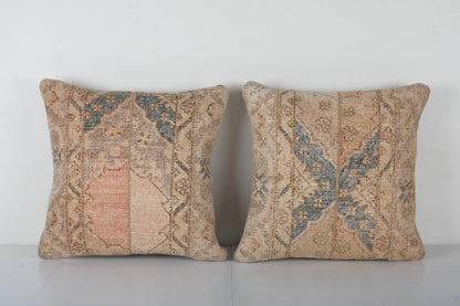 Anatolian Carpet Throw Pillow Cover, Mid-20th Century