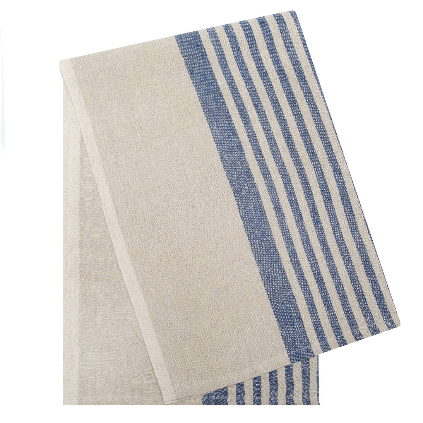 Brittany Natural & Blue Tea Towels 20x30 - Set of 2