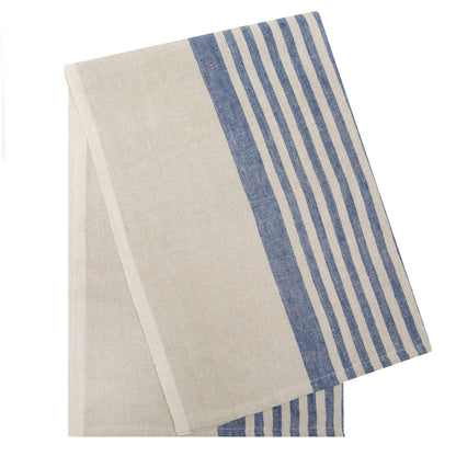 Brittany Tea Towels, Natural & Blue, Set of 2