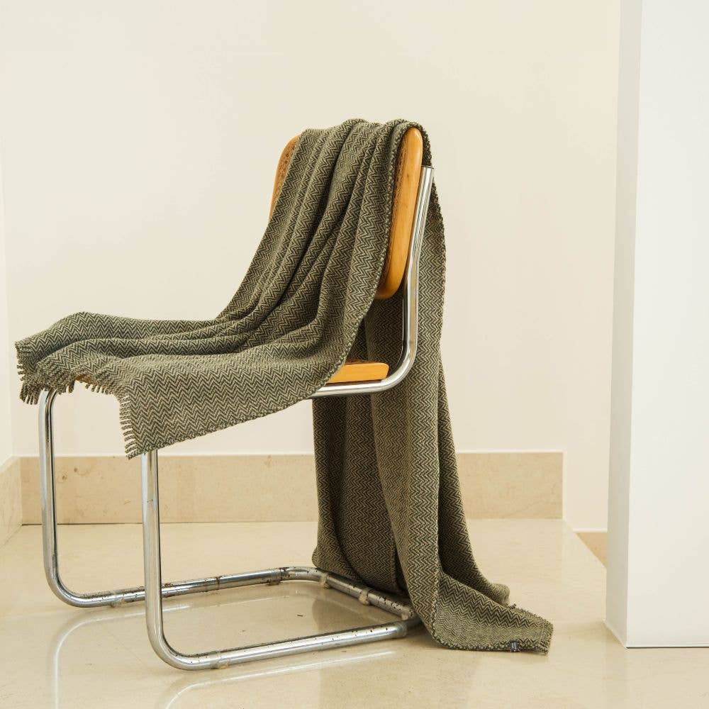 VANNES - Throw Blanket - Plaid 100% recycled material