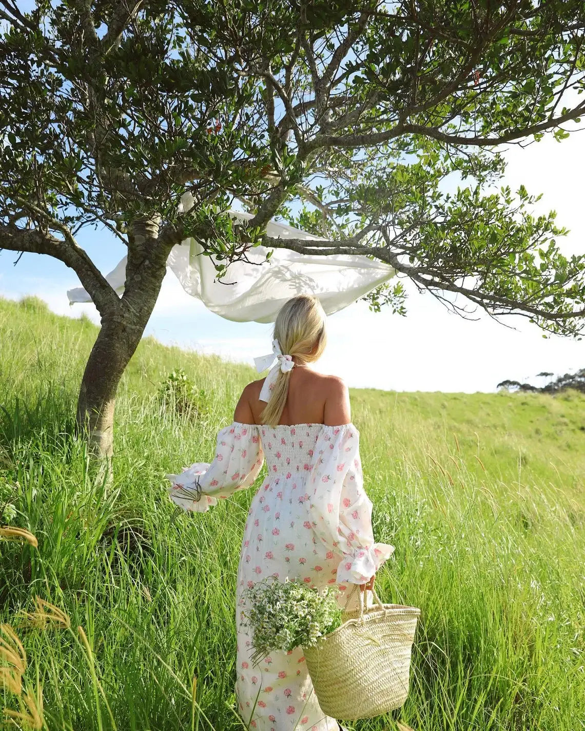 Woven Shopping Basket, French Market Basket Handmade in Morocco