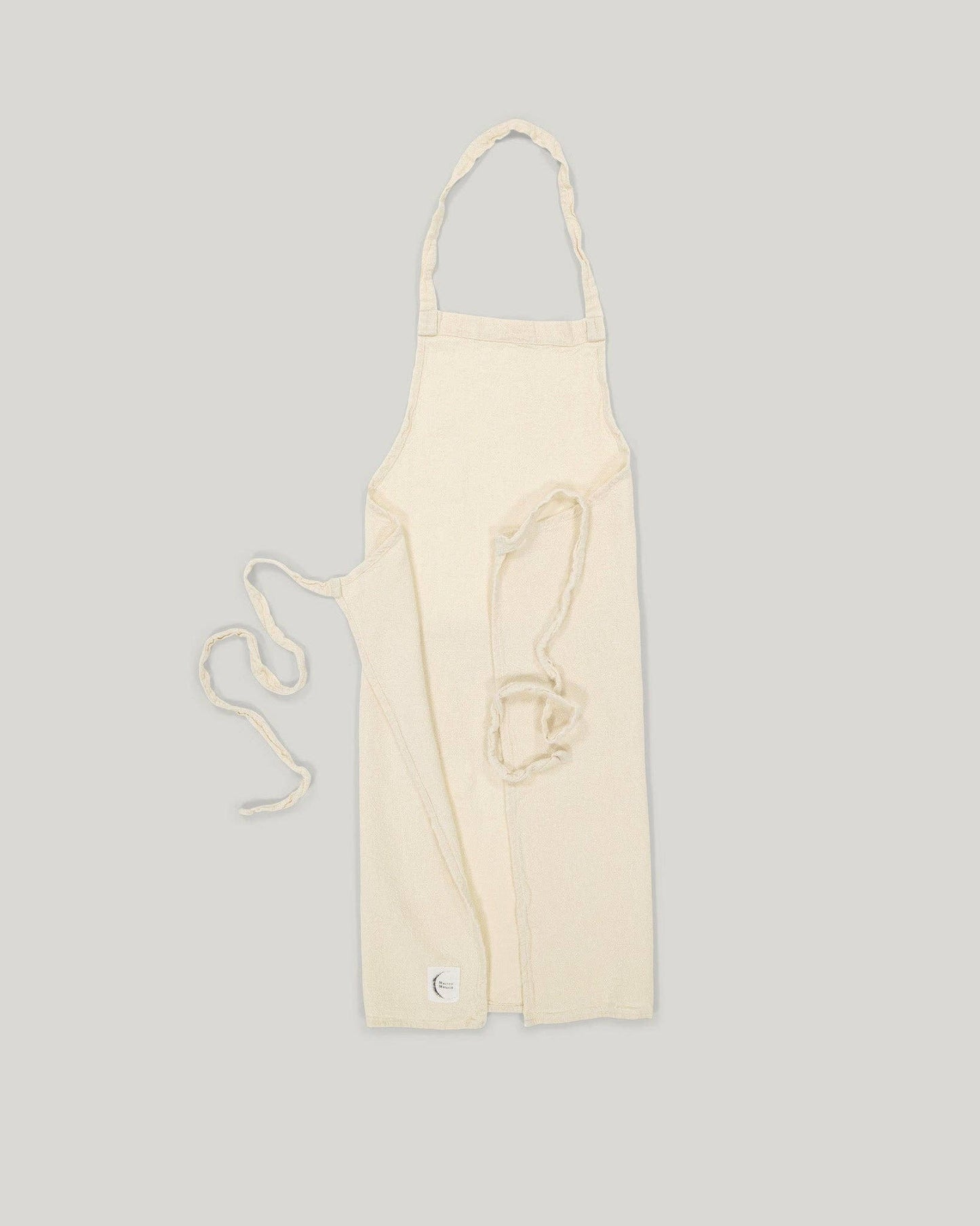 Classic french raw linen apron