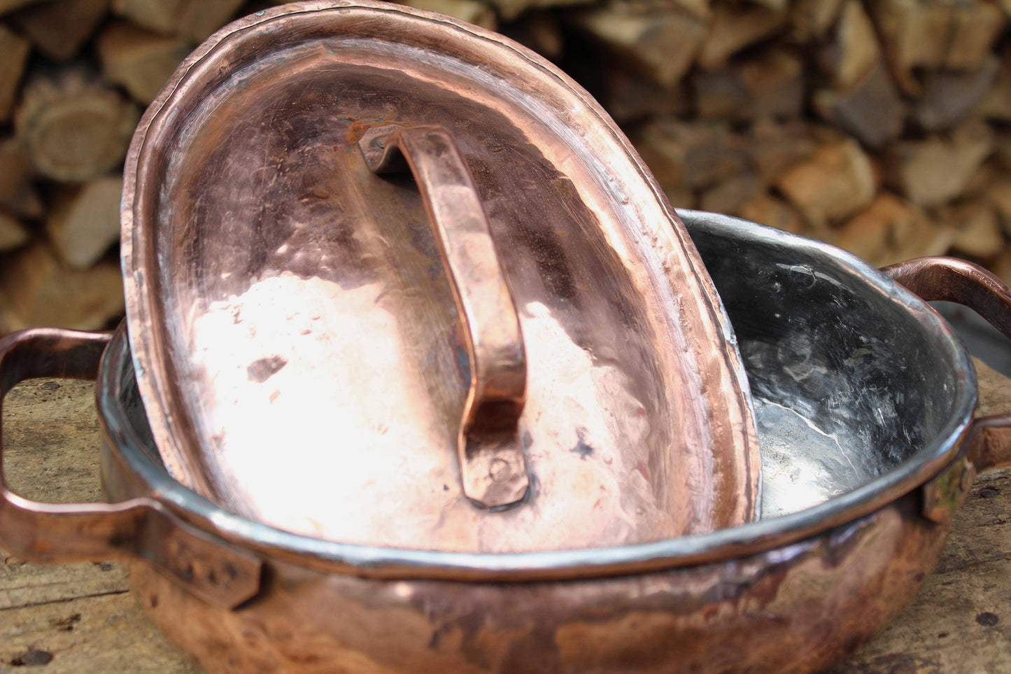 Copper pot casserole dish - Pentola da portata ovale in rame fatta a mano – Pentole di qualità premium
