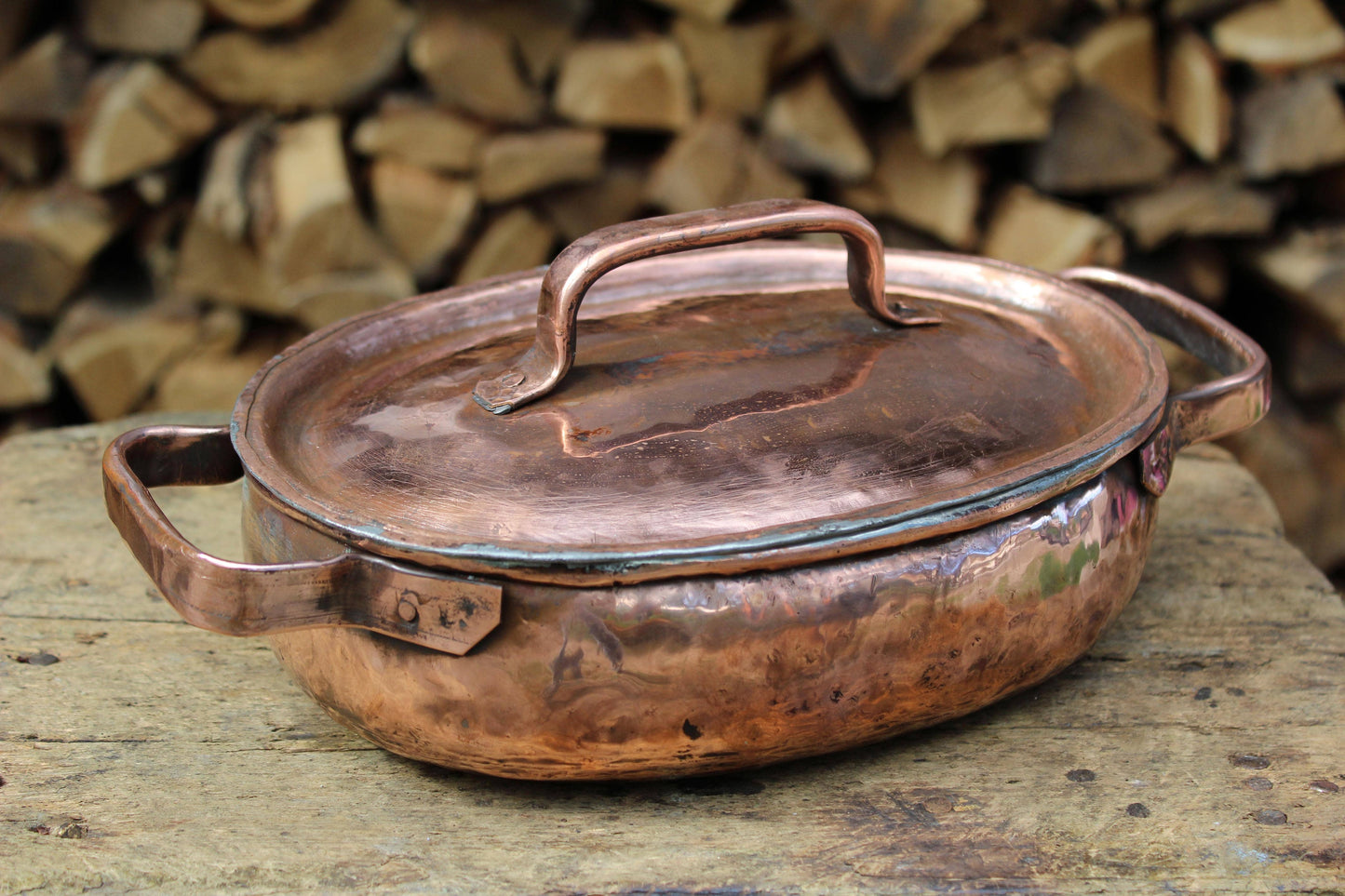 Copper pot casserole dish - Pentola da portata ovale in rame fatta a mano – Pentole di qualità premium