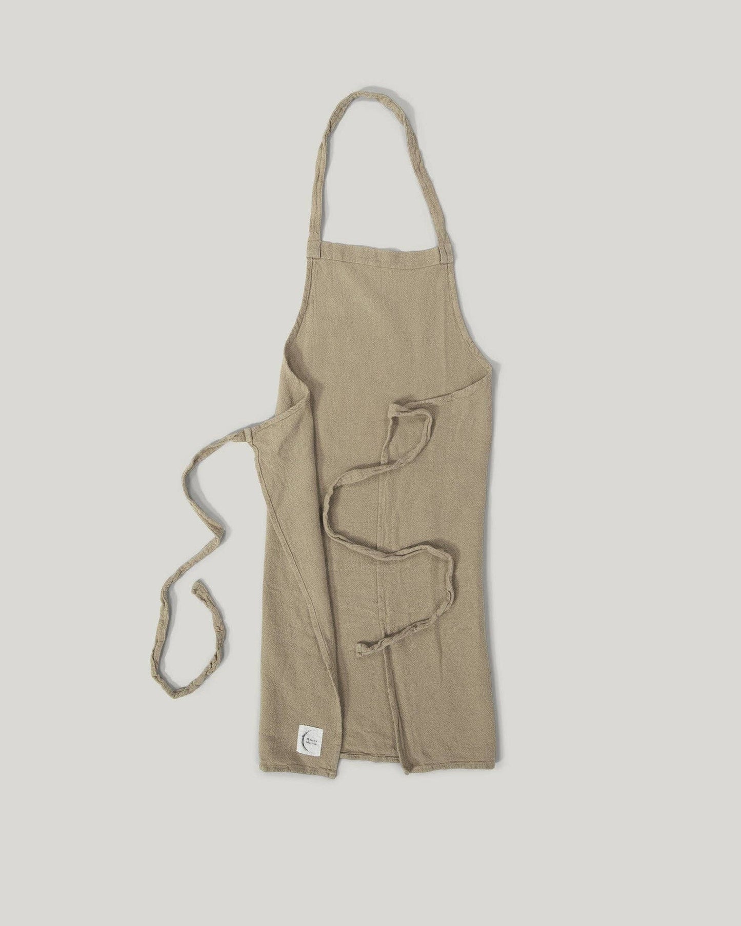 Classic french raw linen apron