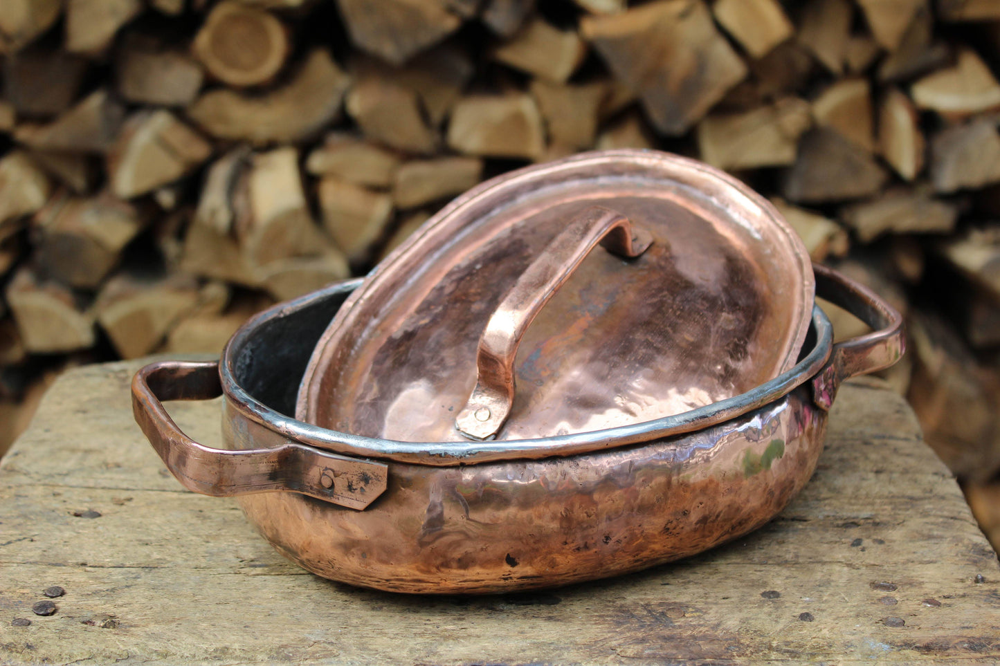 Copper pot casserole dish - Pentola da portata ovale in rame fatta a mano – Pentole di qualità premium