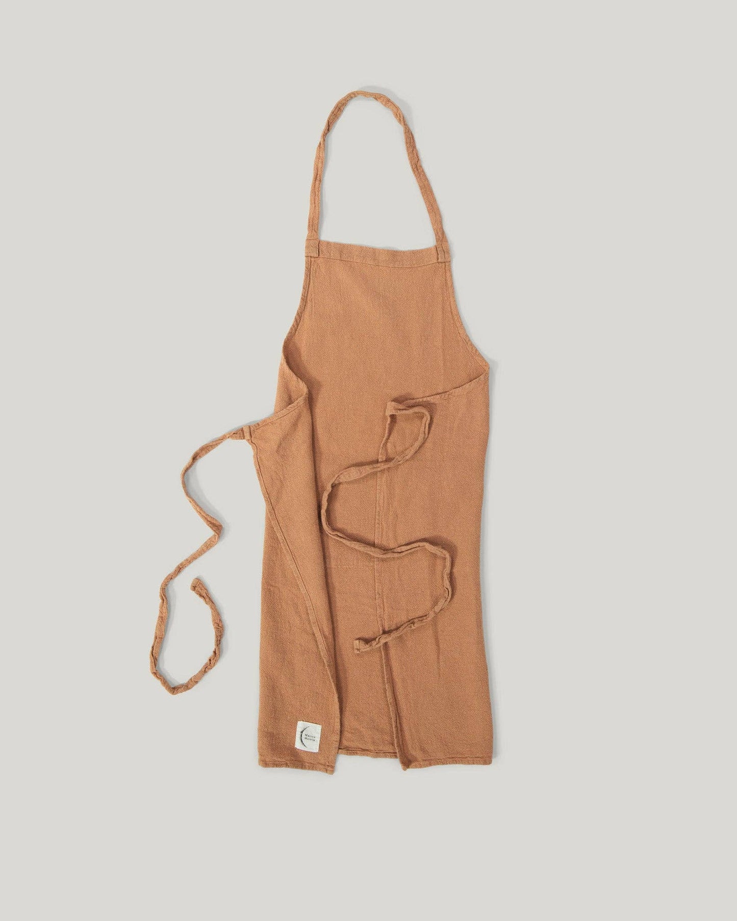 Classic french raw linen apron