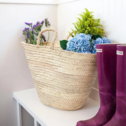 Handwoven French Market Basket