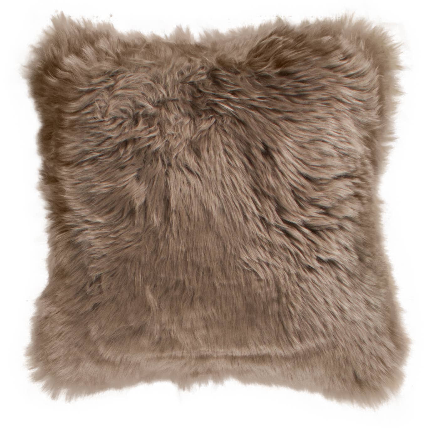 Natural Sheepskin Cushion | 3 Earthtones colors | Real Sheepskin Pillow with Insert