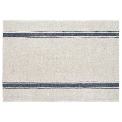 Marseille Tea Towels, Blue & Natural, Set of 2