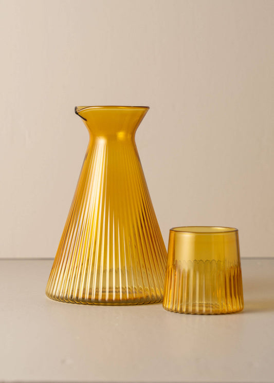 Kairos Angular Carafe | Yellow Topaz