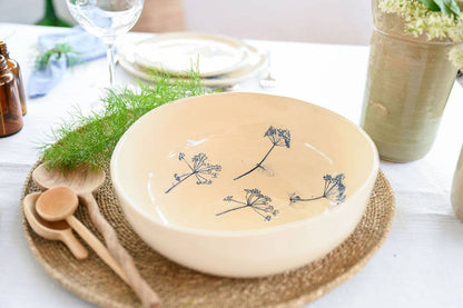 Portuguese Hand-Painted Ceramic Salad Bowl