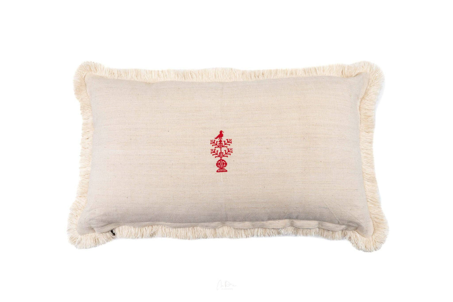 Pillow: Embroidered antique and vintage Hungarian hemp - P181