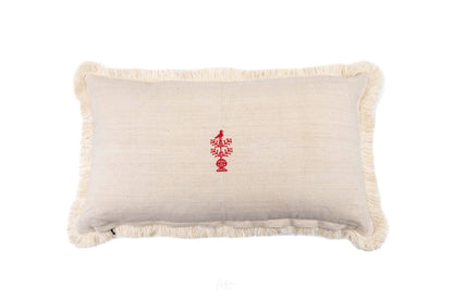 Antique Hungarian Hemp Throw Pillow