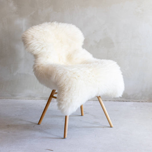 Authentic Dutch Texel Sheepskin - White