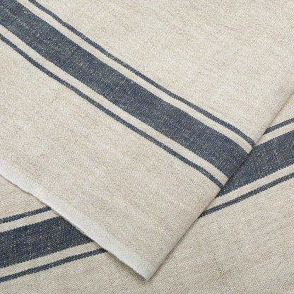 Marseille Tea Towels, Blue & Natural, Set of 2