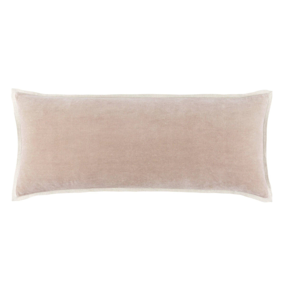 Gehry velvet and linen decorative pillow cover, stone, view 4
