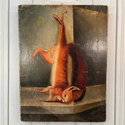 Antique English Game Still Life with Red Squirrel, c. 1860-1900