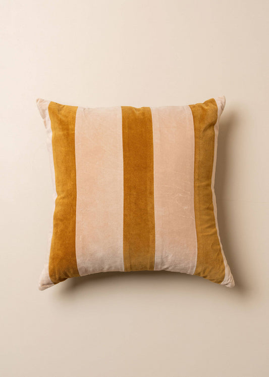 Velvet Square Pillow | Striped