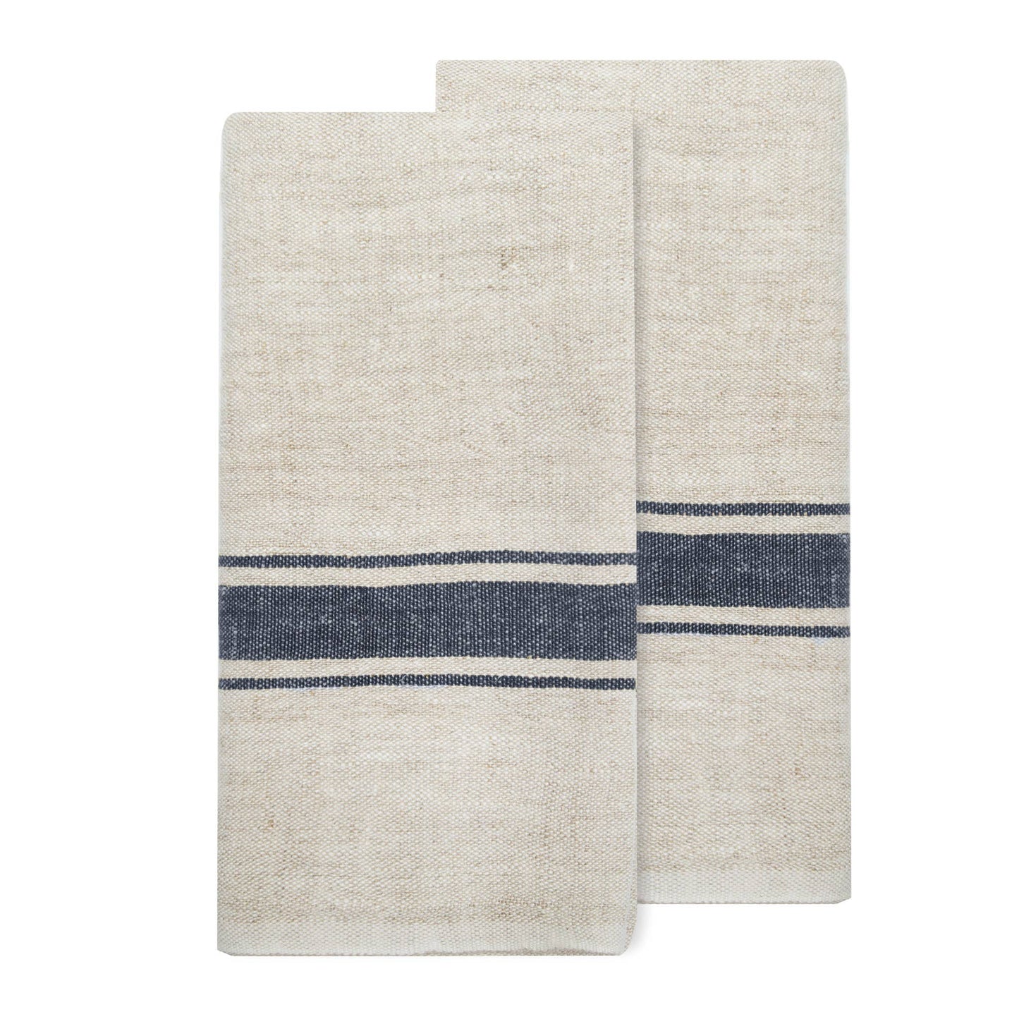 Marseille - Blue & Natural Tea Towels 20x30 - Set of 2