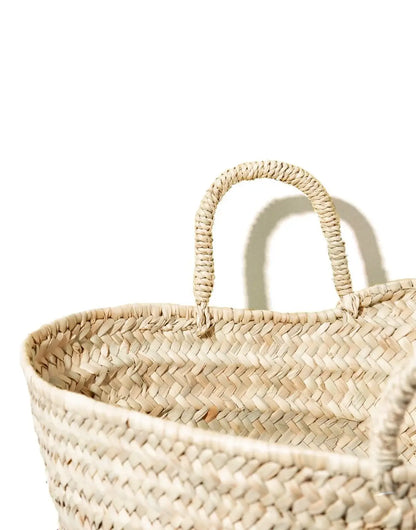 Handwoven French Market Basket