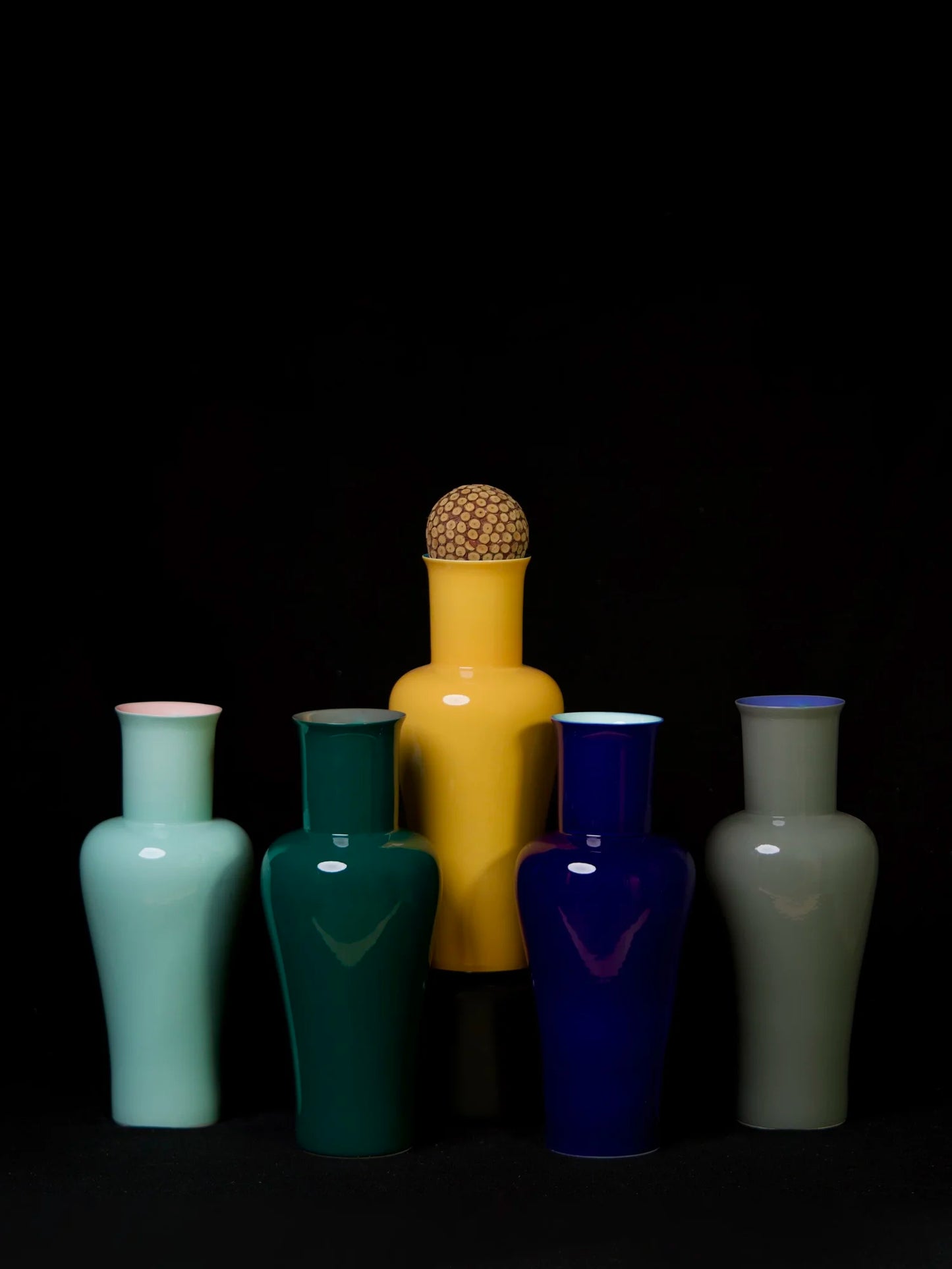 Bo Jia Middle Kingdom "Lover" Vase, Teal