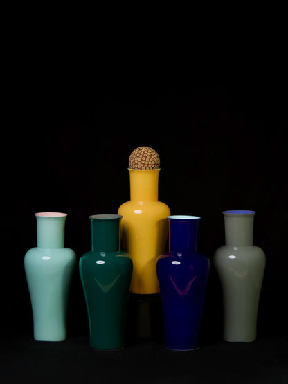 Bo Jia Middle Kingdom "Lover" Vase, Teal