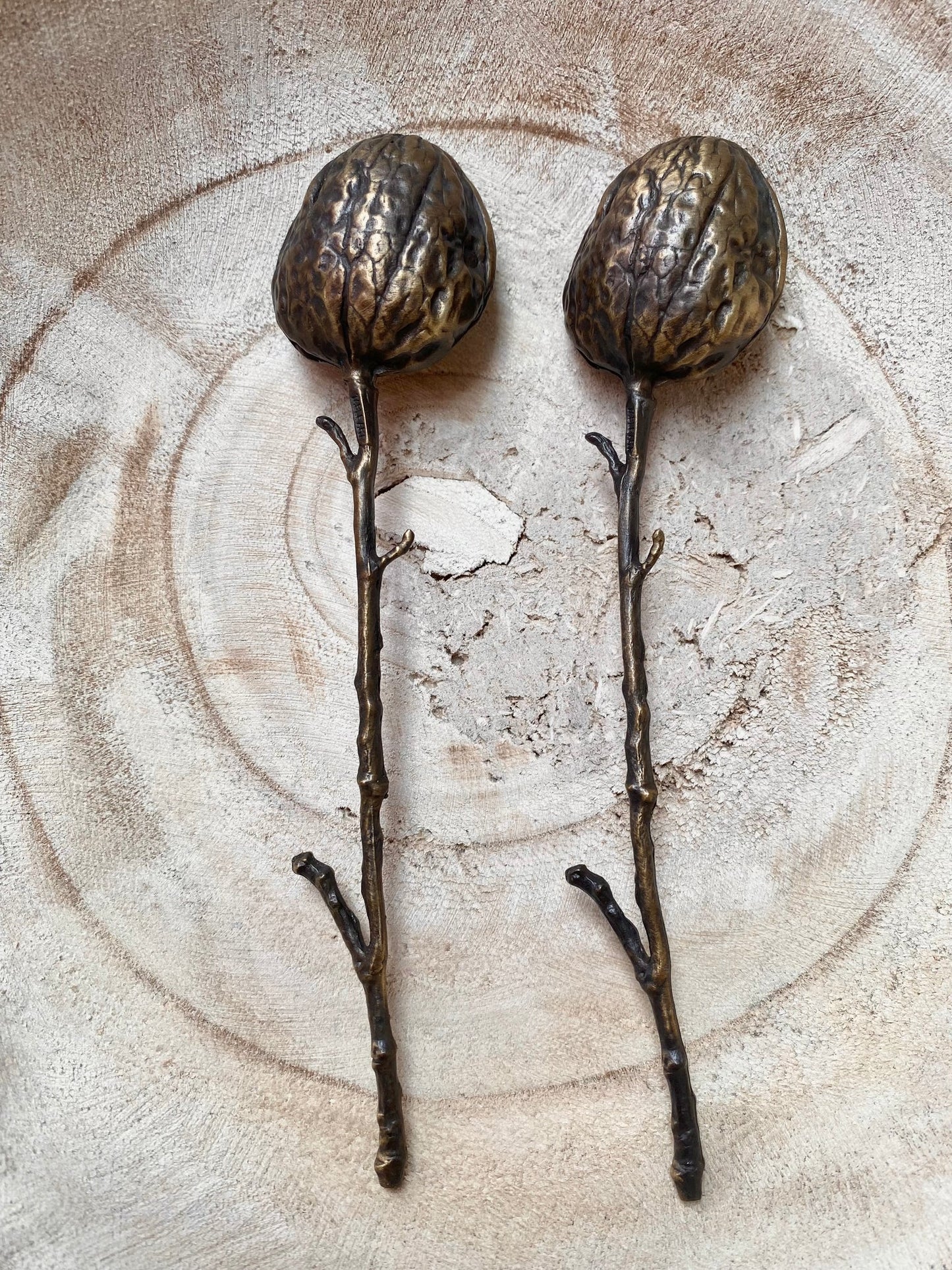 Michael Michaud Walnut Spoons, Set of 2