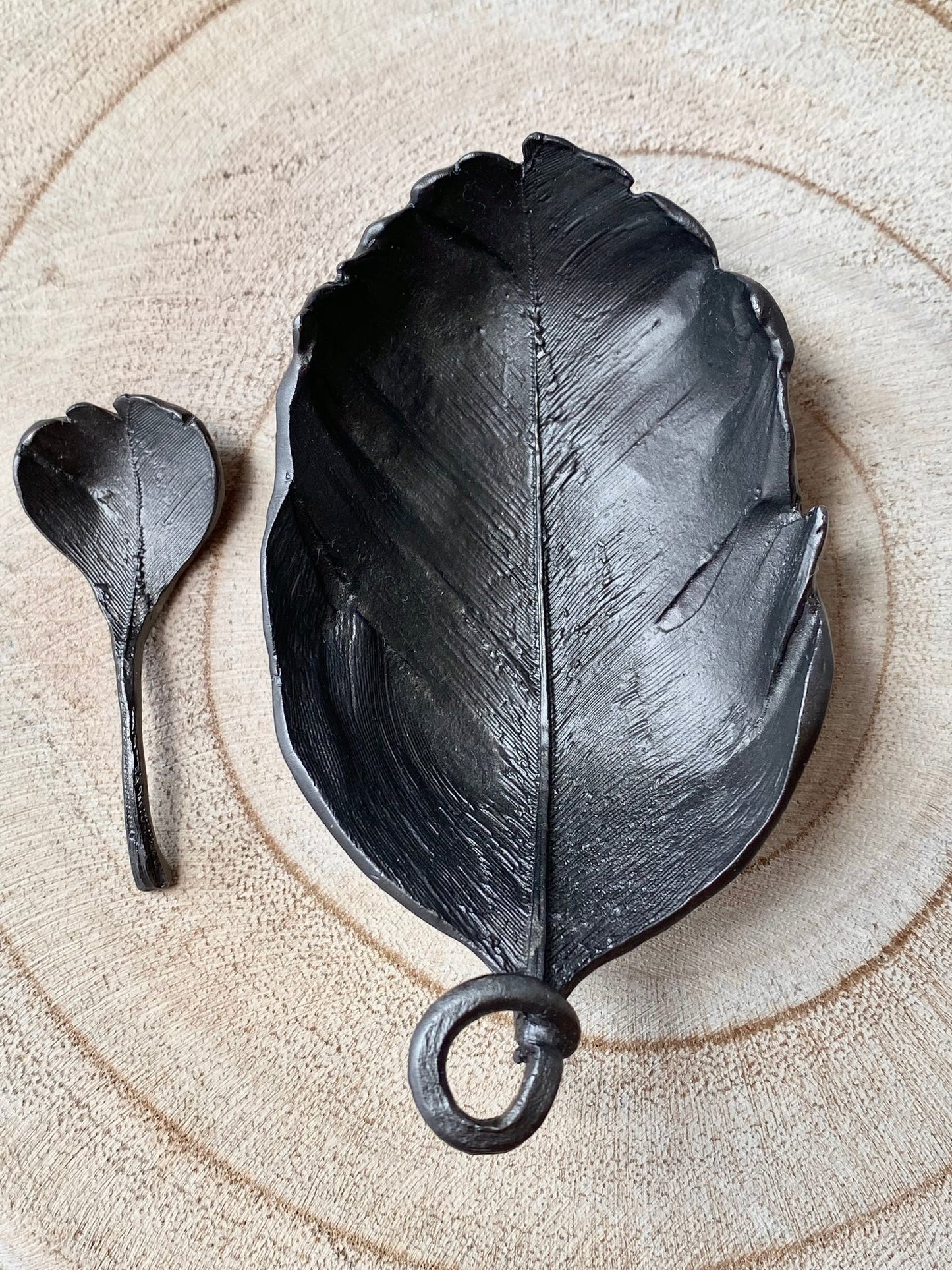 Michael Michaud Feather Salt Dish, Gunmetal