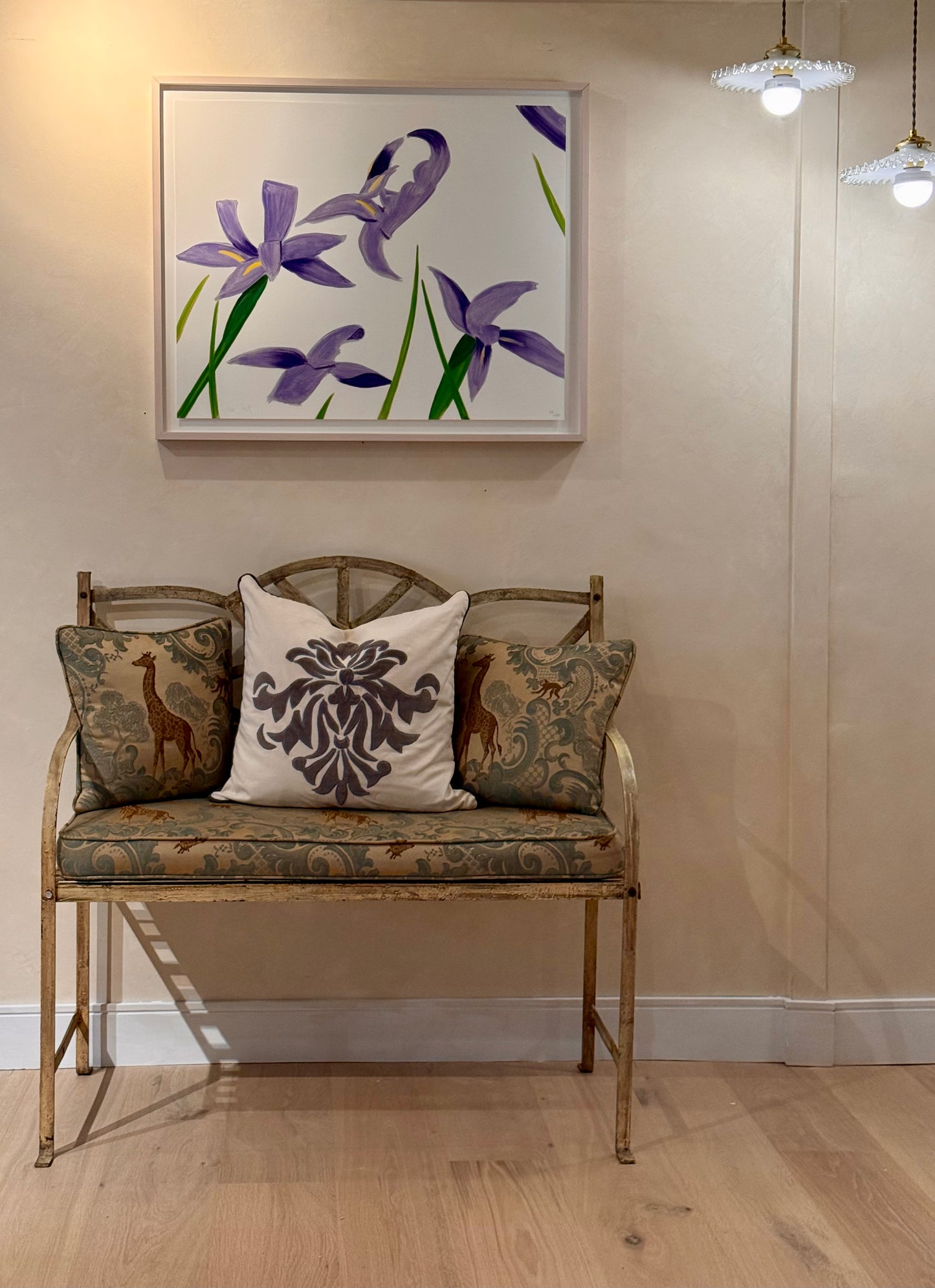 ALEX KATZ ‘Purple Irises on White’, 2023 Original Artwork