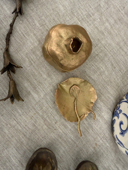 Michael Michaud Aspen Leaf Salt Dish, Bronze