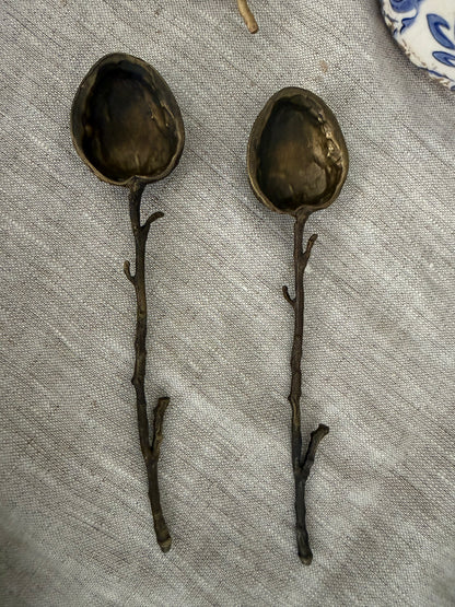 Michael Michaud Walnut Spoons, Set of 2