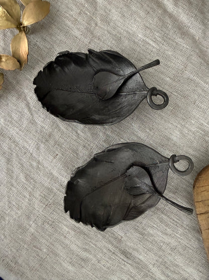Michael Michaud Feather Salt Dish, Gunmetal