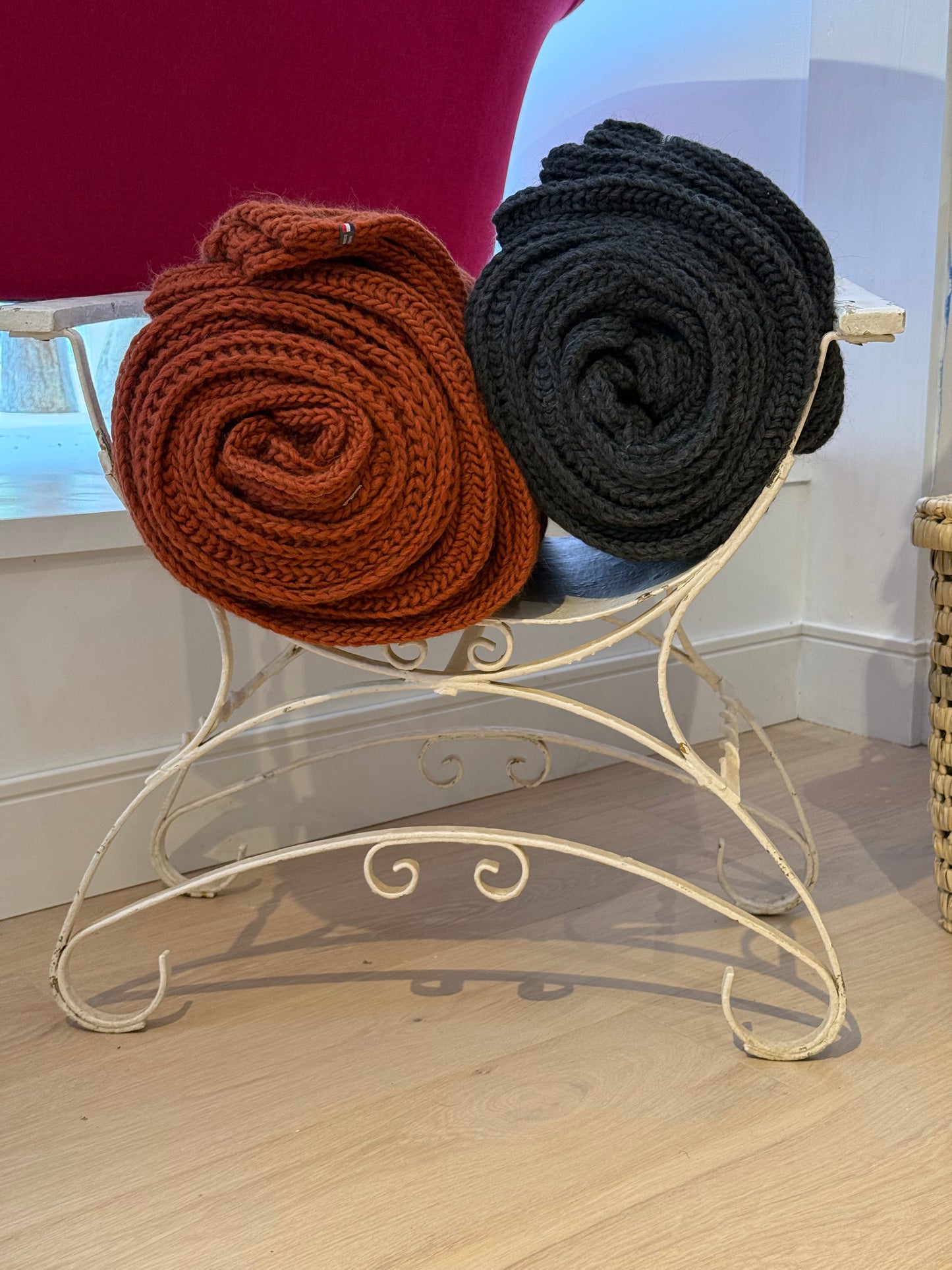 Vtg Mid-Century Modern French Regency Wrought Iron Stool Bench Vanity