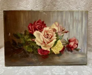 Early 20th-century French School floral still life, oil on canvas