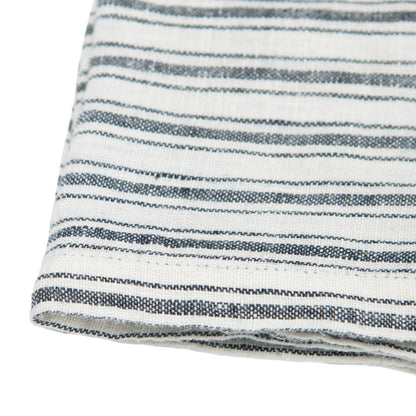 Boat Stripe Linen Tea Towels,  White & Blue, Set of 2