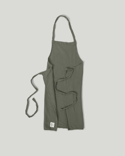 French Raw Linen Apron