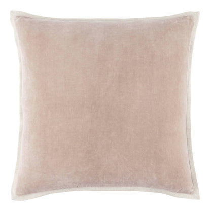 Gehry velvet and linen decorative pillow cover, stone, view 5