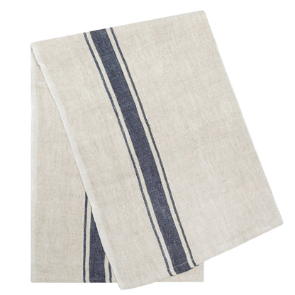 Marseille Tea Towels, Blue & Natural, Set of 2