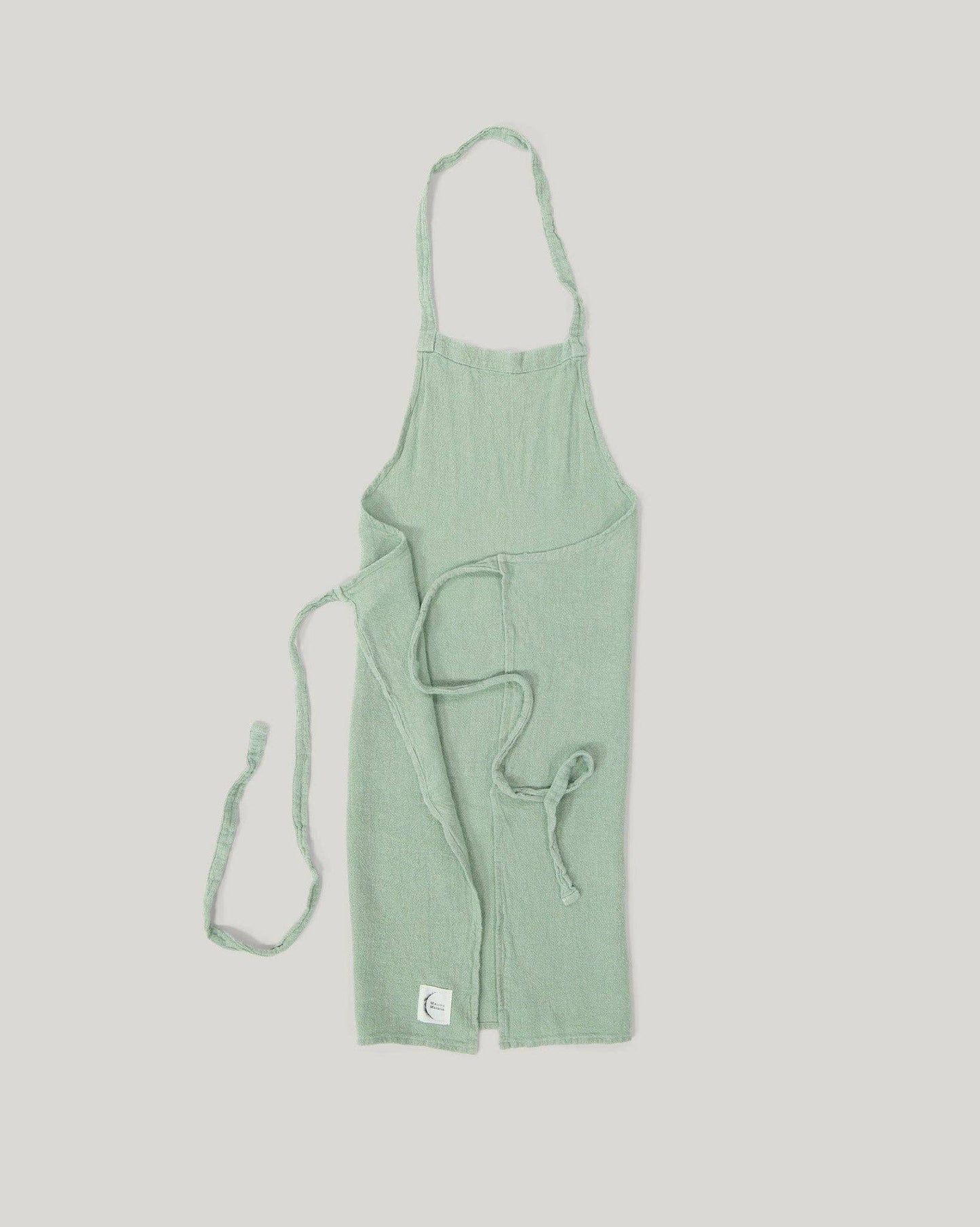 Classic french raw linen apron