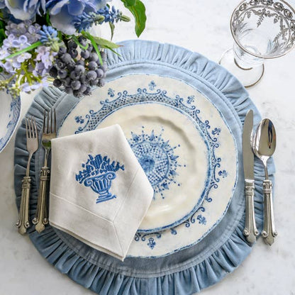 Arte Italica Burano Salad/Dessert Plate, Blue