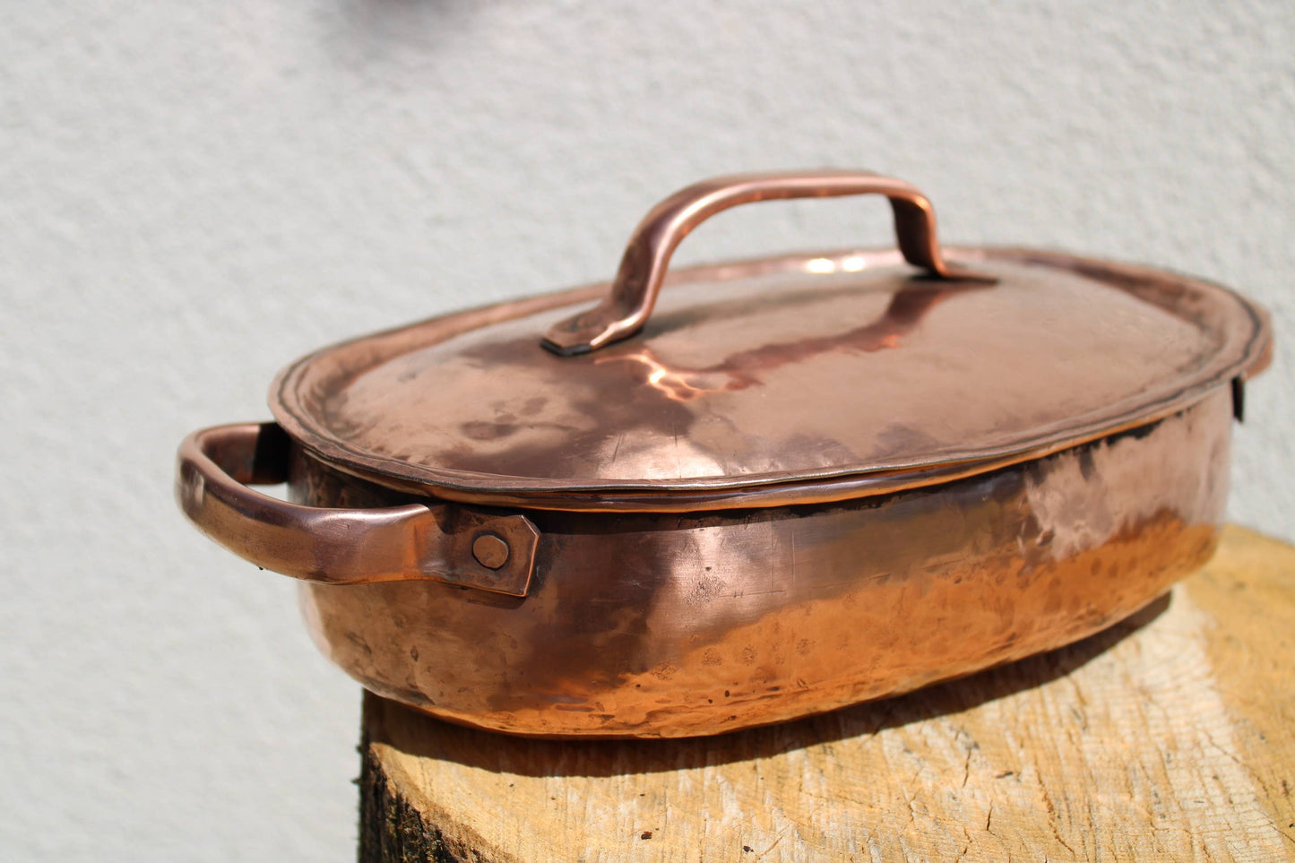 Copper pot casserole dish - Pentola da portata ovale in rame fatta a mano – Pentole di qualità premium