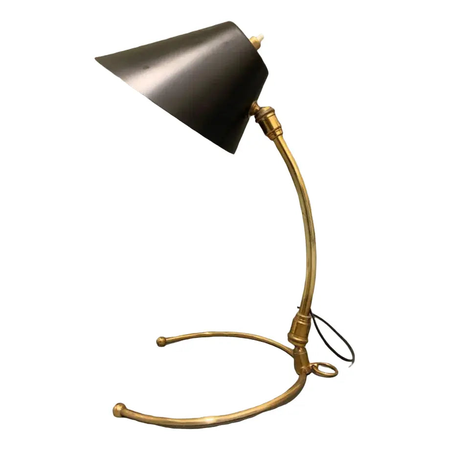 Robert Mathieu & Pierre Guariche Brass Table Lamp, c. 1950s