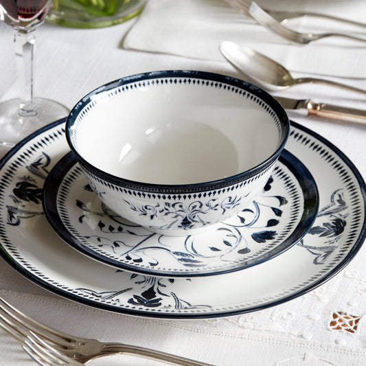 Lemieux et Cie Bruges Porcelain Dinnerware Set - Blue