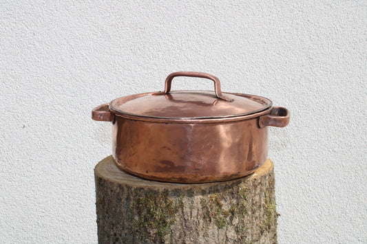 Copper pot - Pentole in rame rotonde – Fatto a mano e sicuro per alimenti