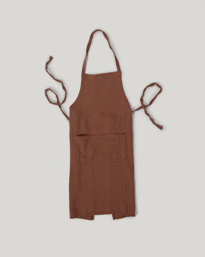 French Raw Linen Apron